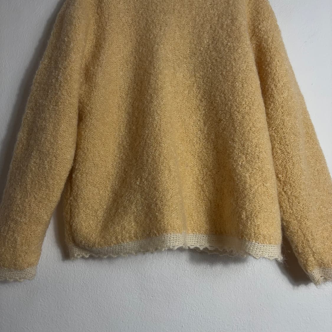 idana 옐로우크림 부클레 가디건(M) 상품이미지3