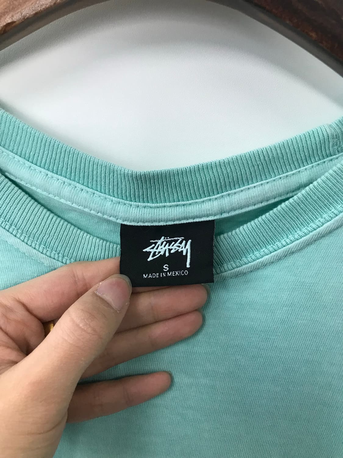 스투시 00s 스컬 민트 반팔 티셔츠 상품이미지8
