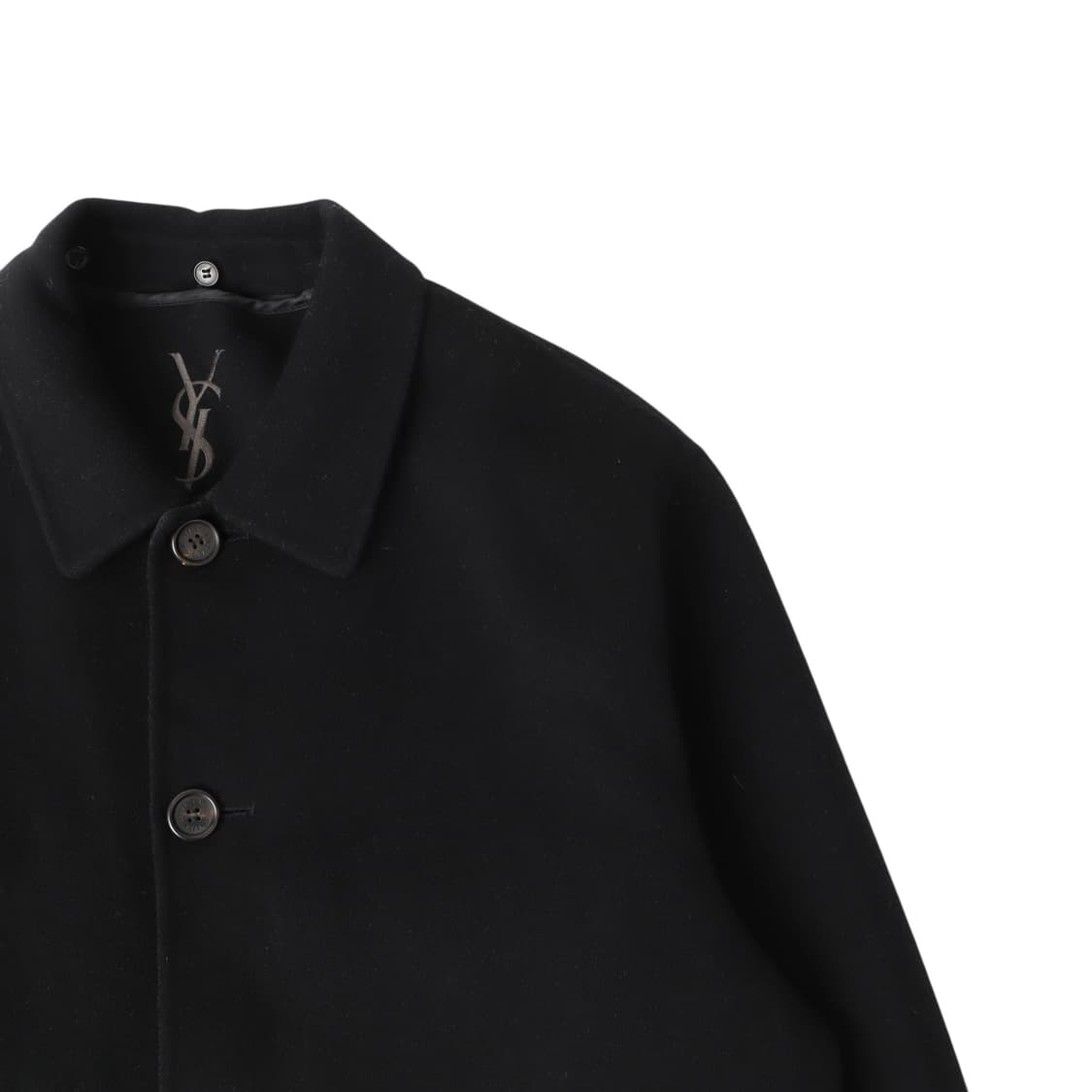 입생로랑 뿌르 옴므 ysl 로고 울 하프 코트 상품이미지2