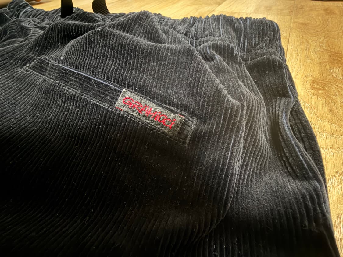 그라미치 블랙 코듀로이 팬츠 XL 상품이미지2