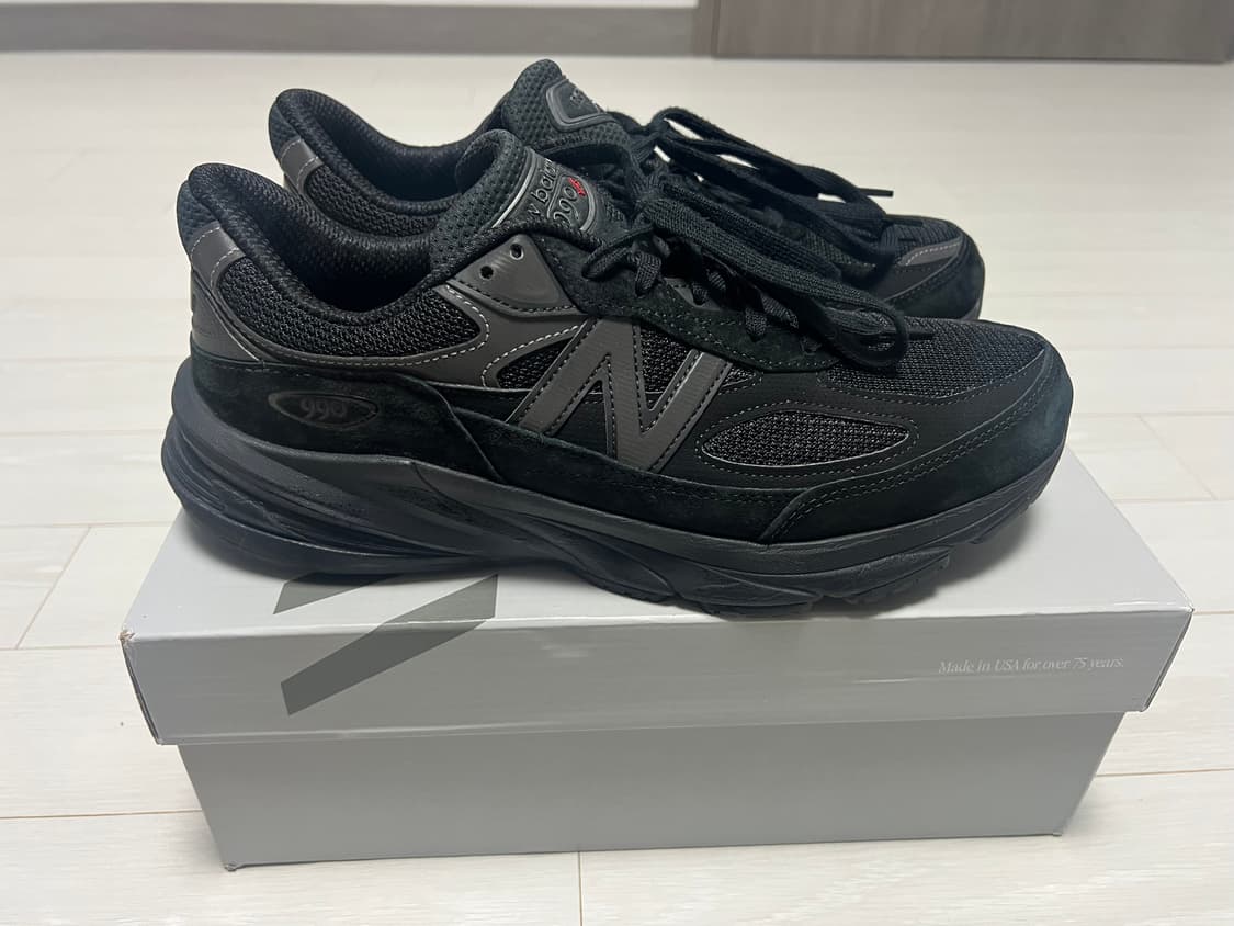 뉴발란스 990v6 Maide in USA 트리플블랙-D스탠다드 280 상품이미지2