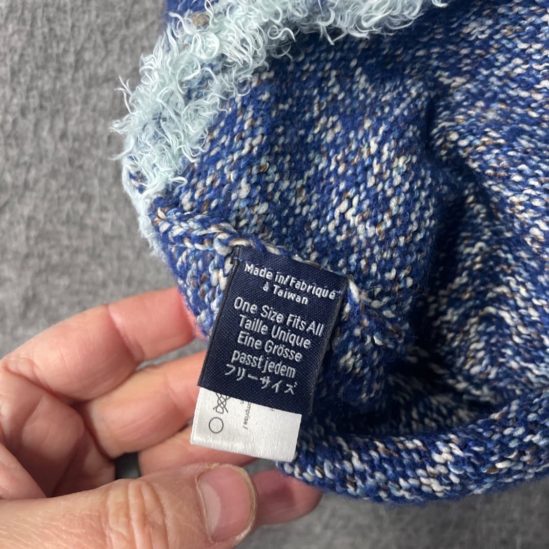 아크테릭스 패턴 니트 비니 블루 상품이미지3