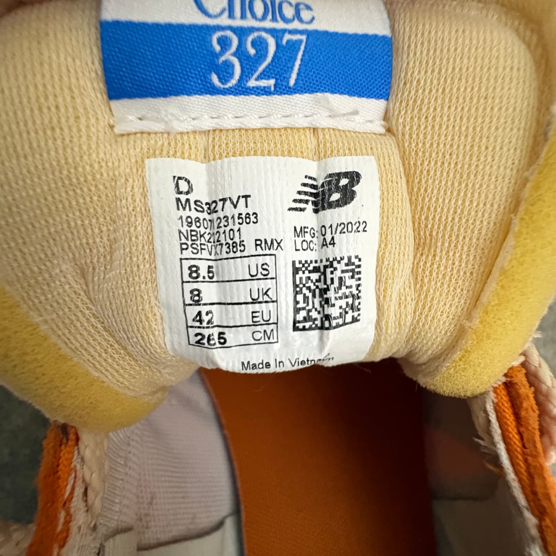 뉴발란스 327 빈티지 럭스 오렌지 265 상품이미지4