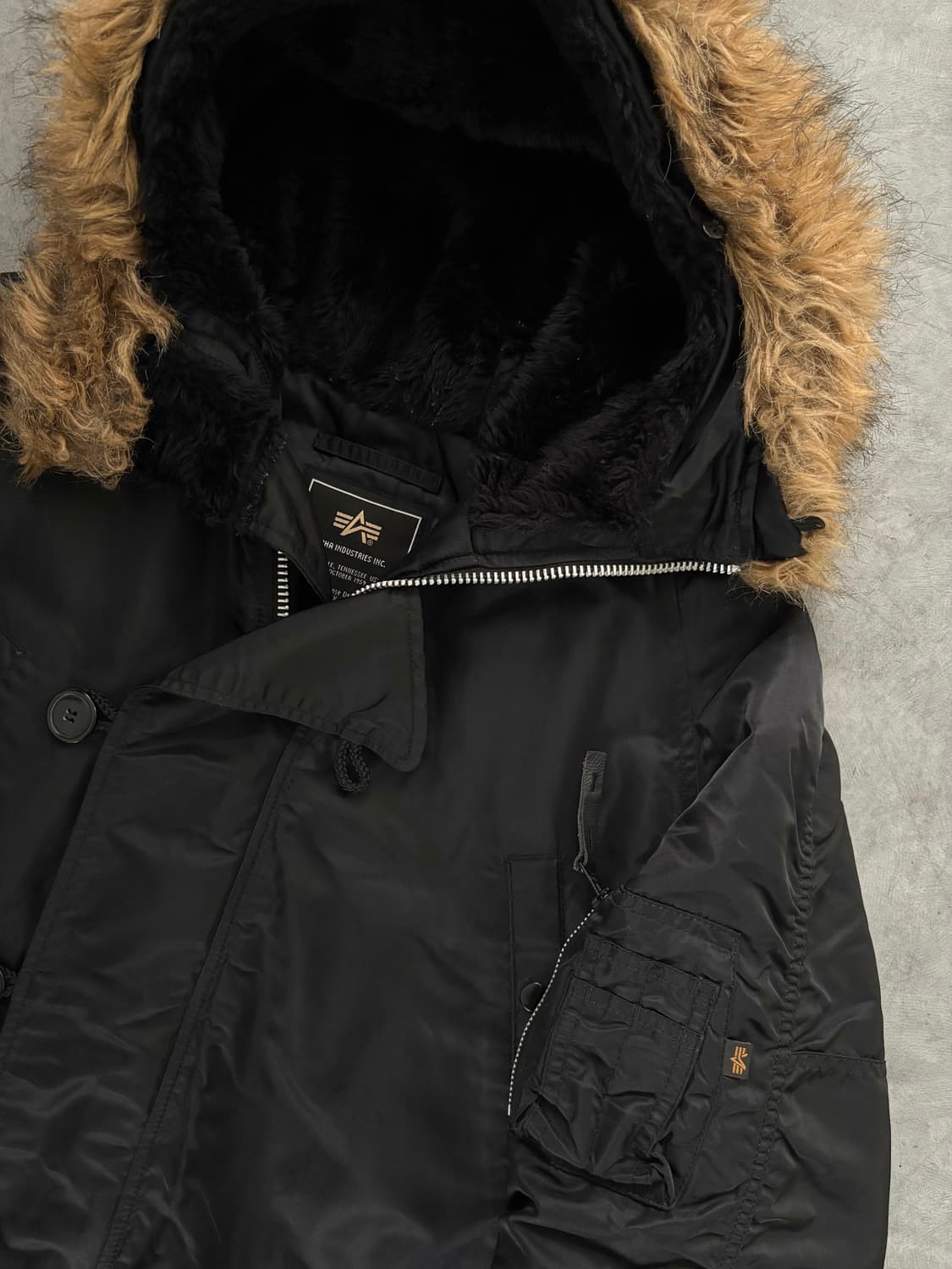 Alpha Industries 알파인더스트리 블랙 N-3B 파카  상품이미지5