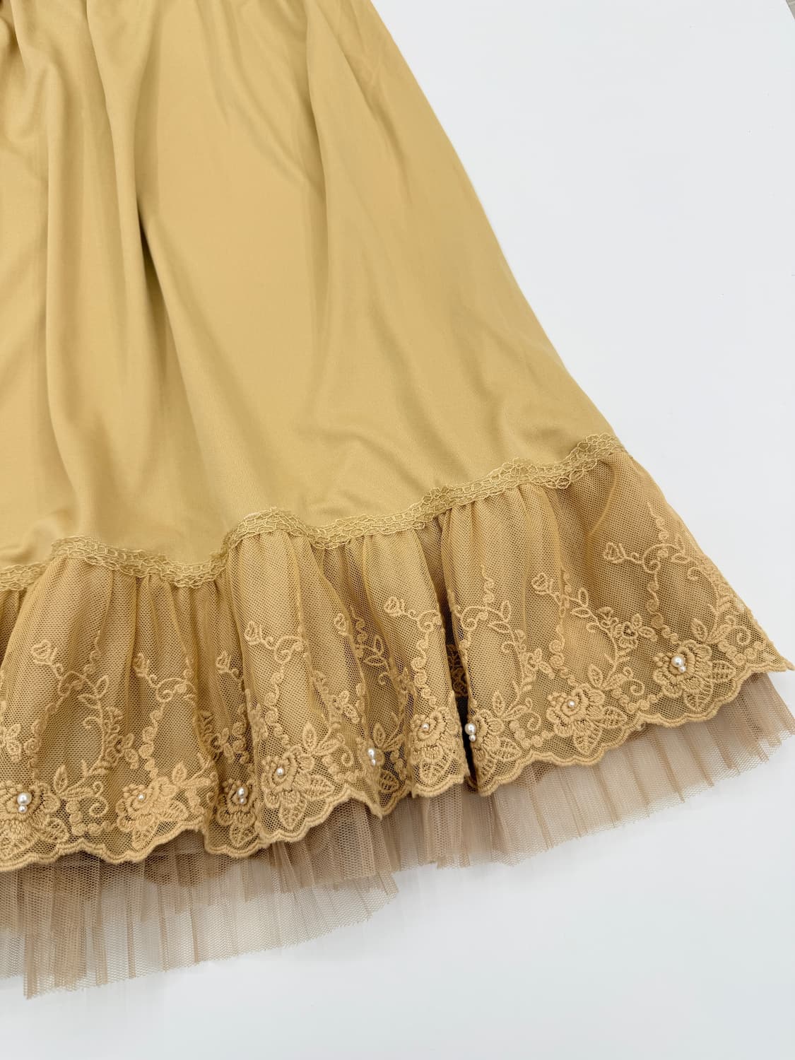 빈티지 Axes Femme 프릴 레이어드 미디 스커트 상품이미지3