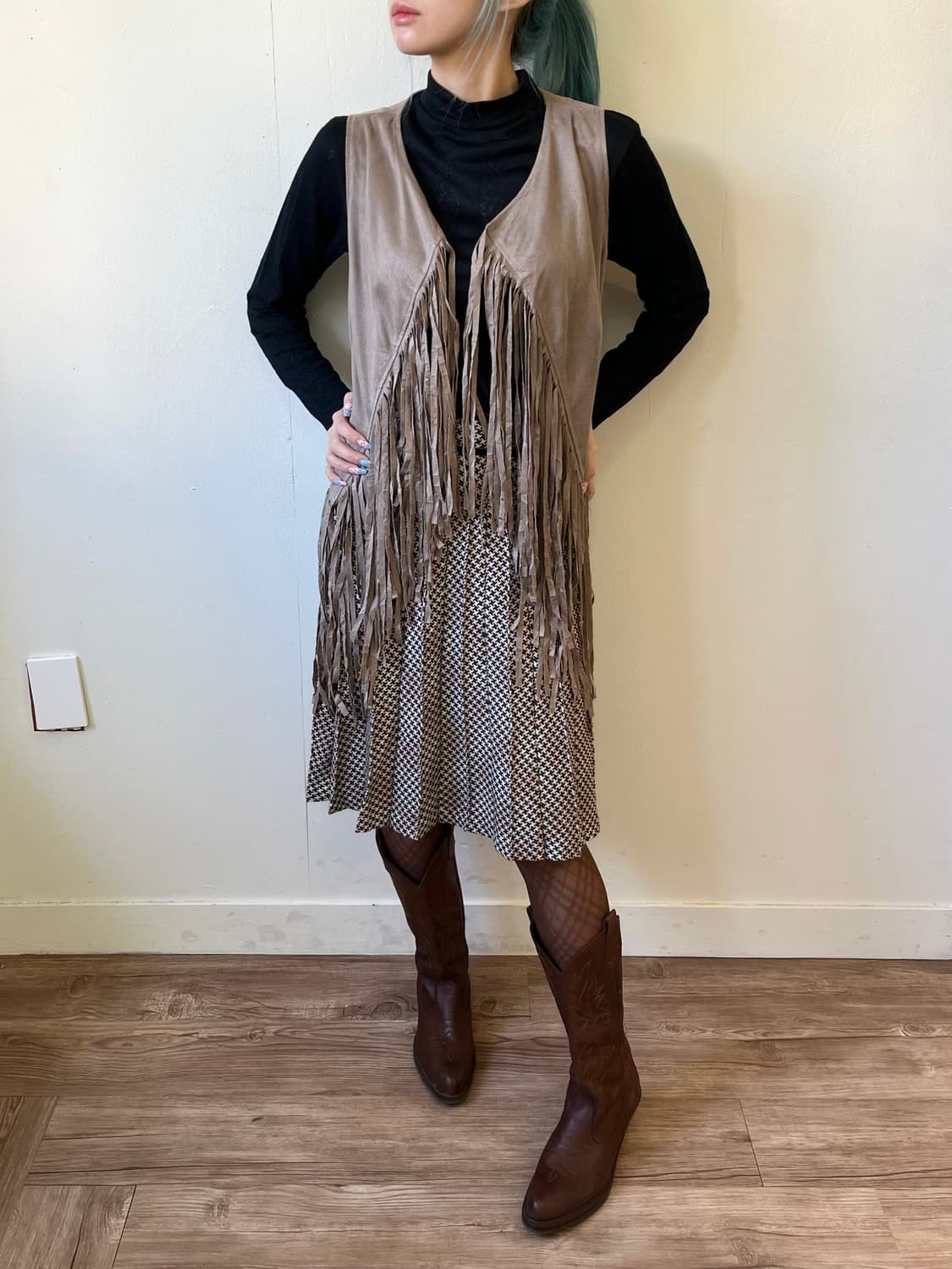 Japan vtg 프린지 웨스턴 베스트 상품이미지7