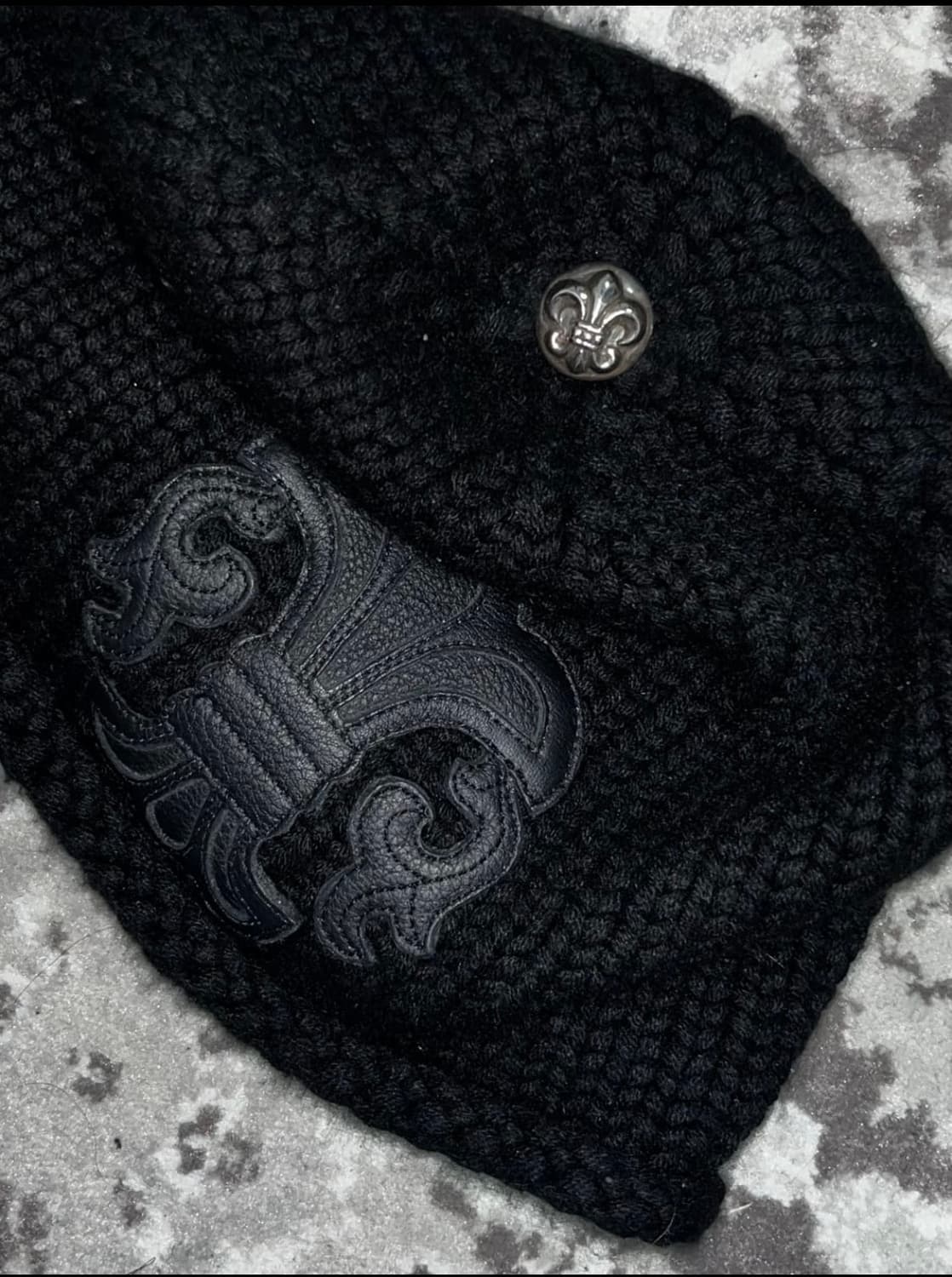 (구매글)크롬하츠 플레어 레더 패치 비니 코튼 상품이미지1