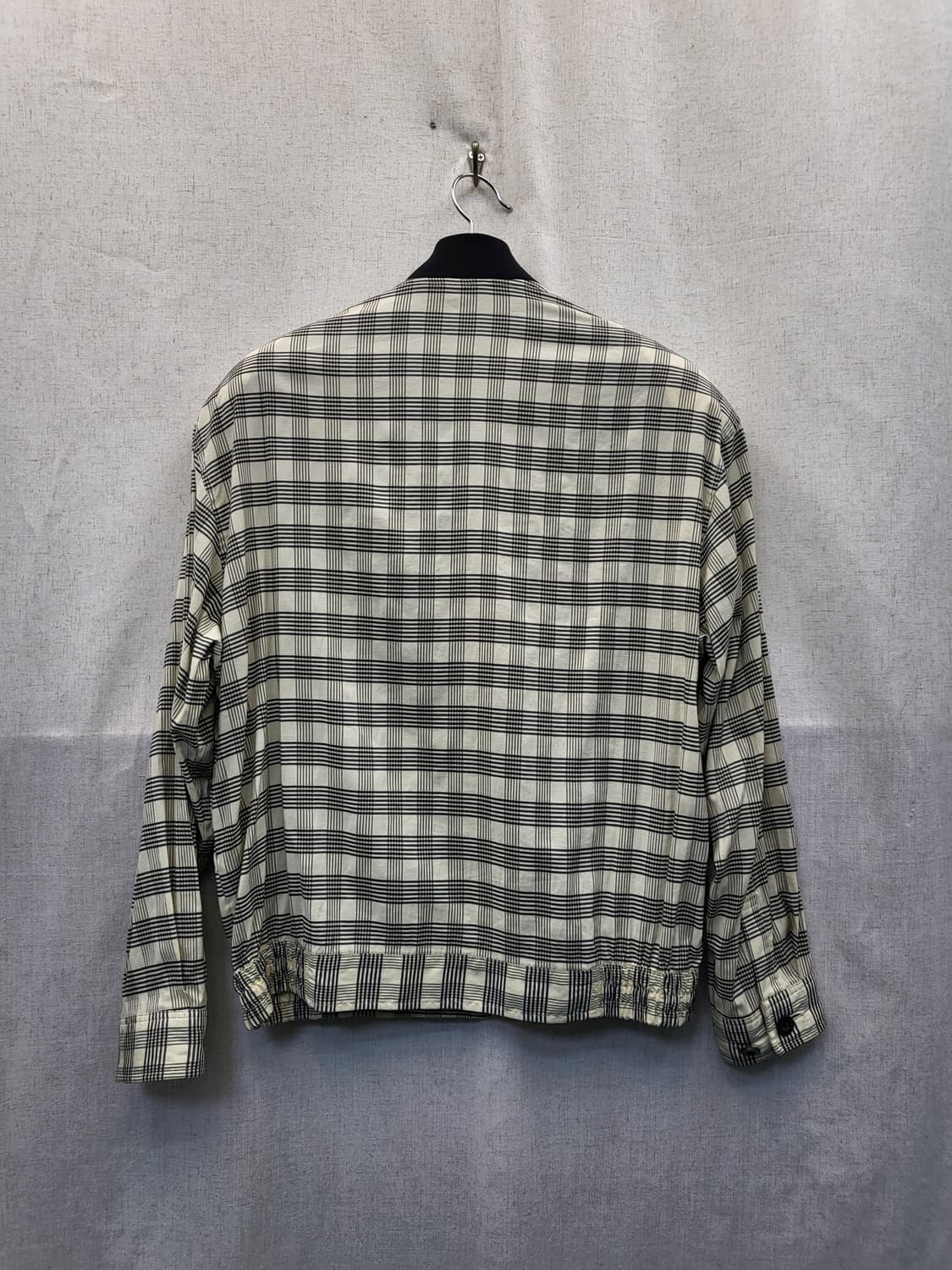 입생로랑 체크 블루종 상품이미지2