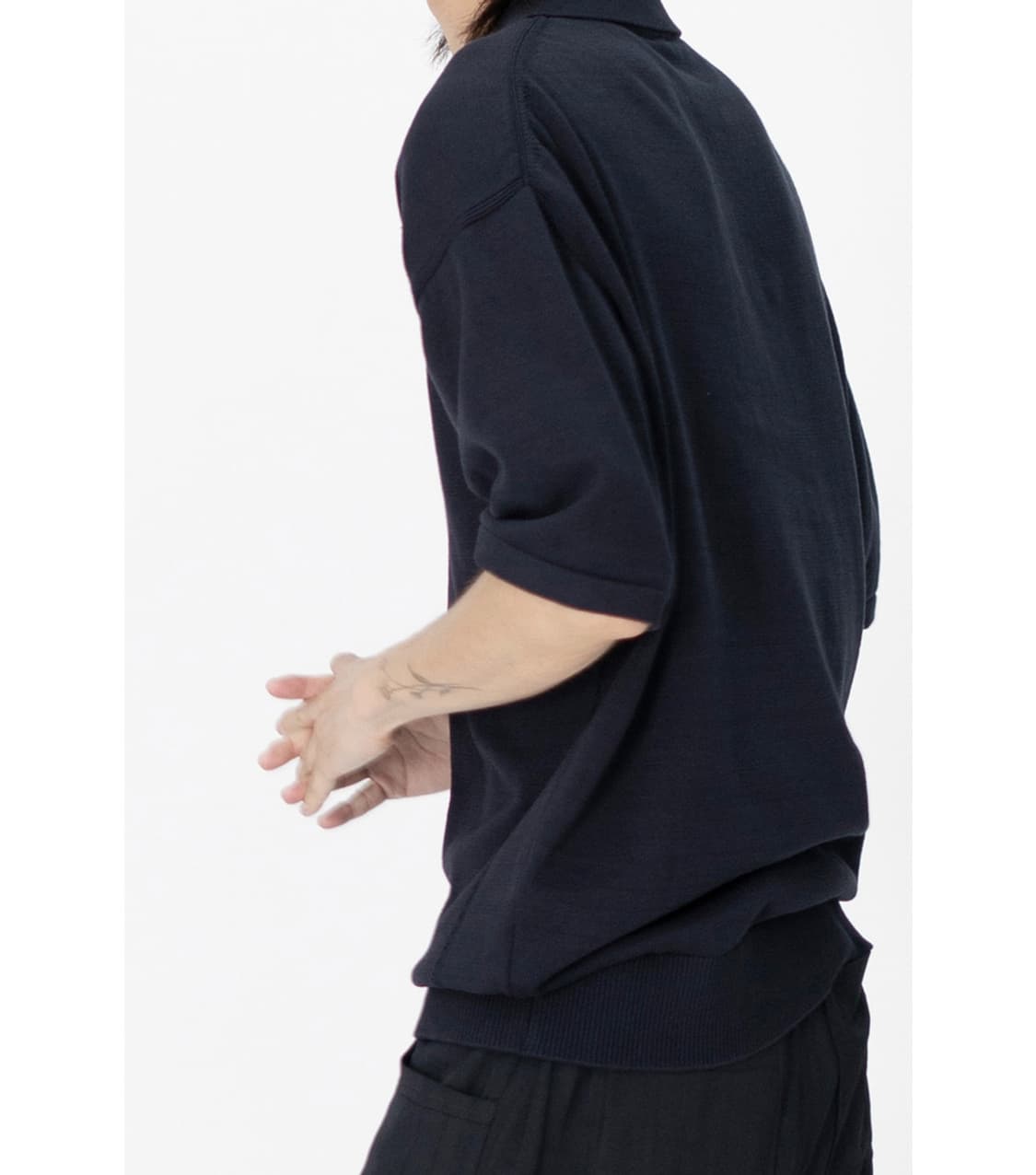 폴리테루 반팔 니트 럭비티 [Rugby 1/2 Knit Dark Navy 상품이미지5