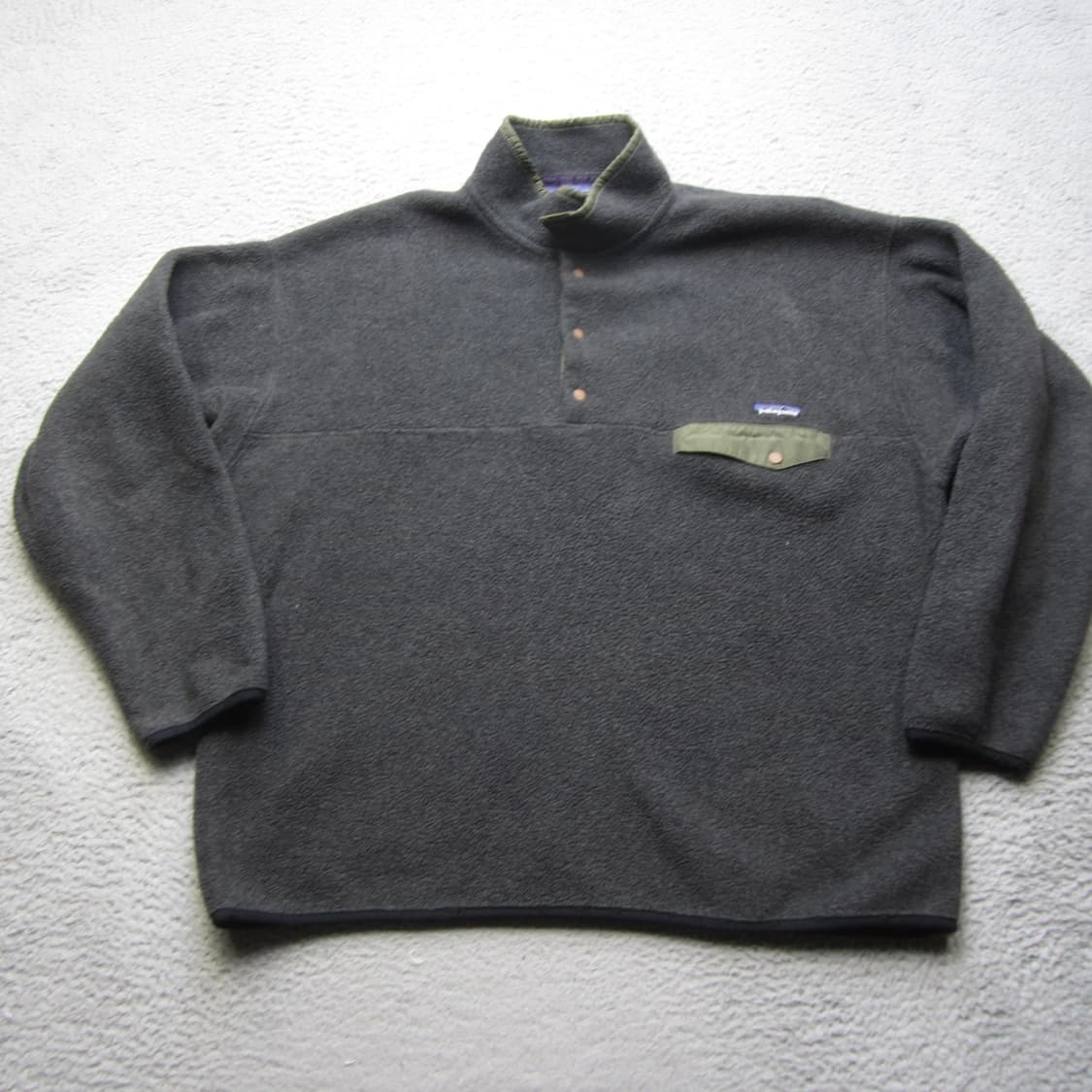 90s 후반 파타고니아 신칠라 스냅-T 다크그레이/올리브 상품이미지1