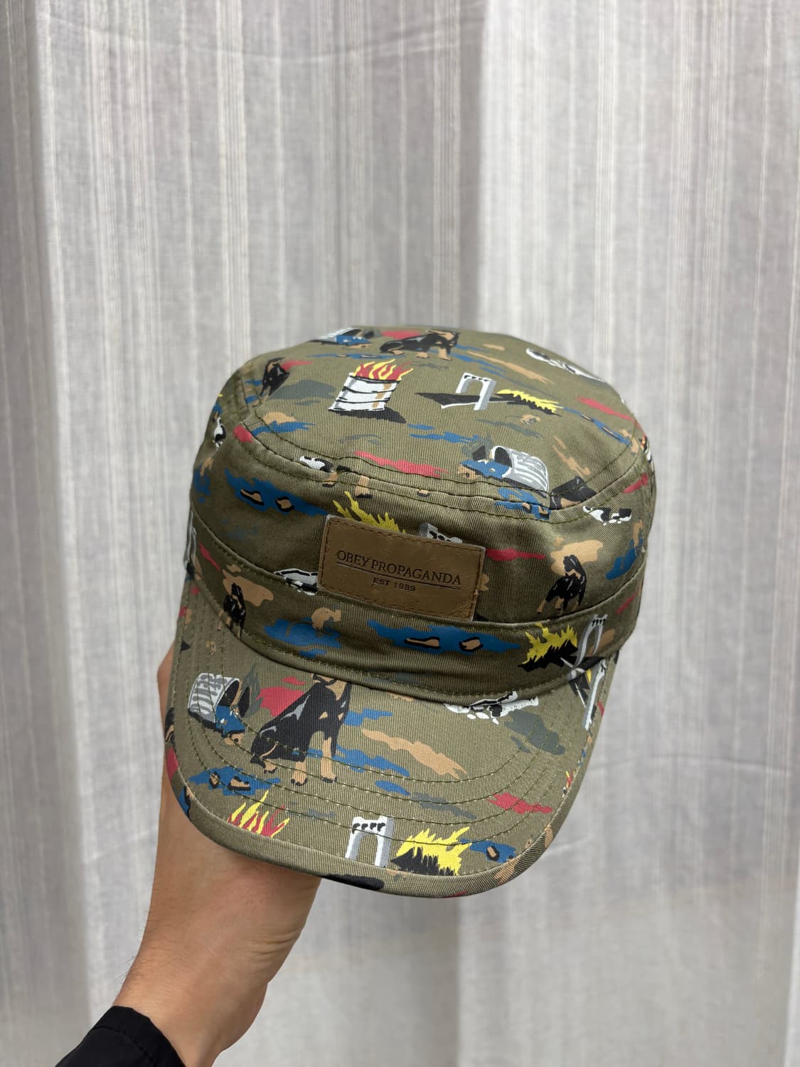Obey 오베이 Propaganda 5패널 스트랩백 군모 모자 상품이미지1