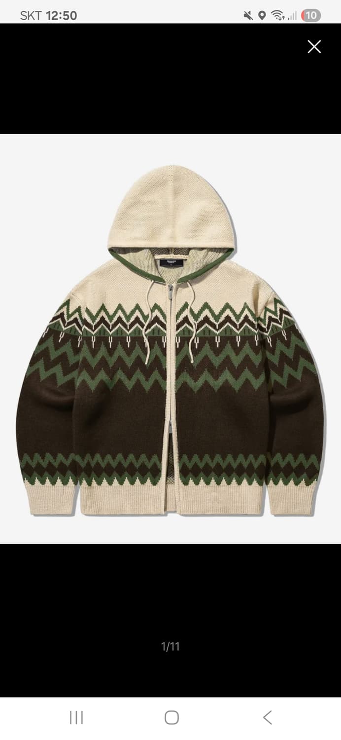 (무신사)트릴리온 노르딕패턴니트 자켓L 상품이미지1