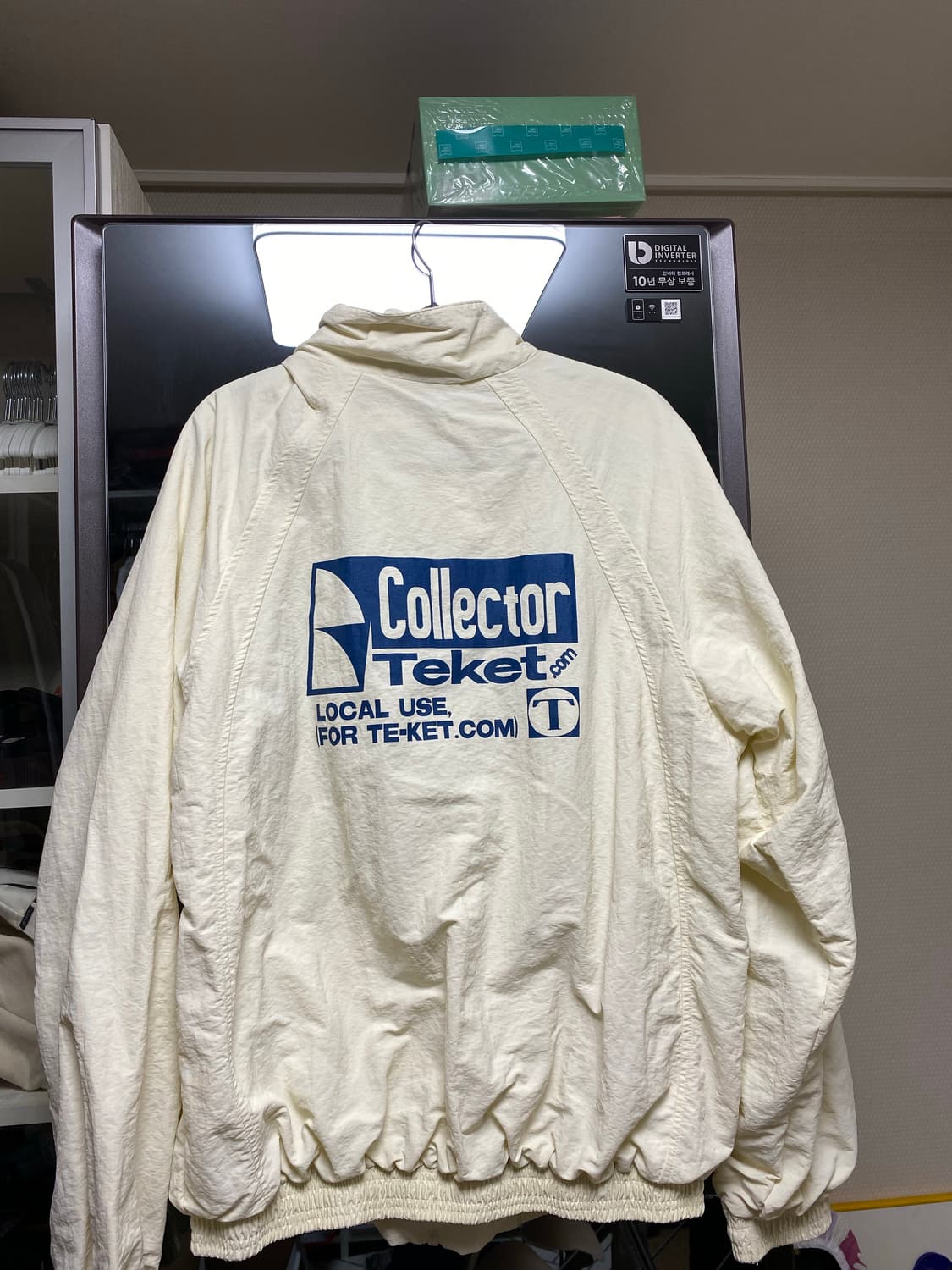 L) 테켓 바람막이 자켓 아이보리 상품이미지4
