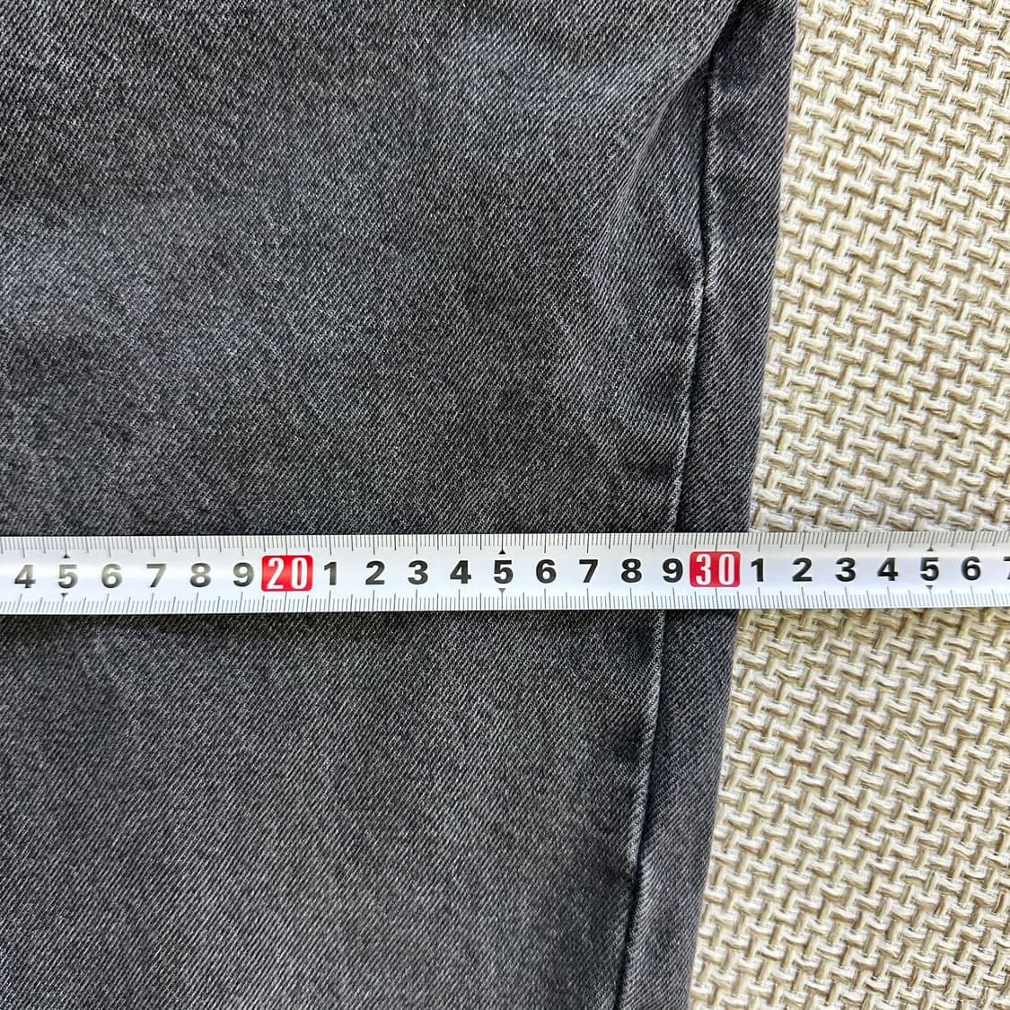 28 베러데님 블랙 와이드 워싱 데님 청바지 0506D 상품이미지7
