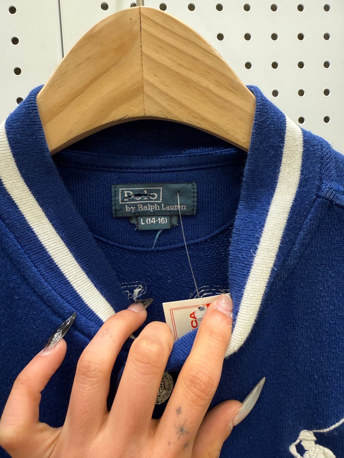 폴로 랄프로렌 빅포니 자수 빅로고 스웻 바시티 자켓 U945 상품이미지5