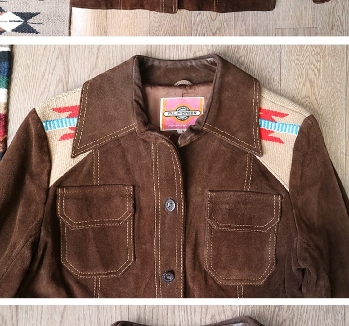 미국 메이드 70S MS.PIONEER가죽 스웨이드 빈티지
웨스턴 셔츠 상품이미지3