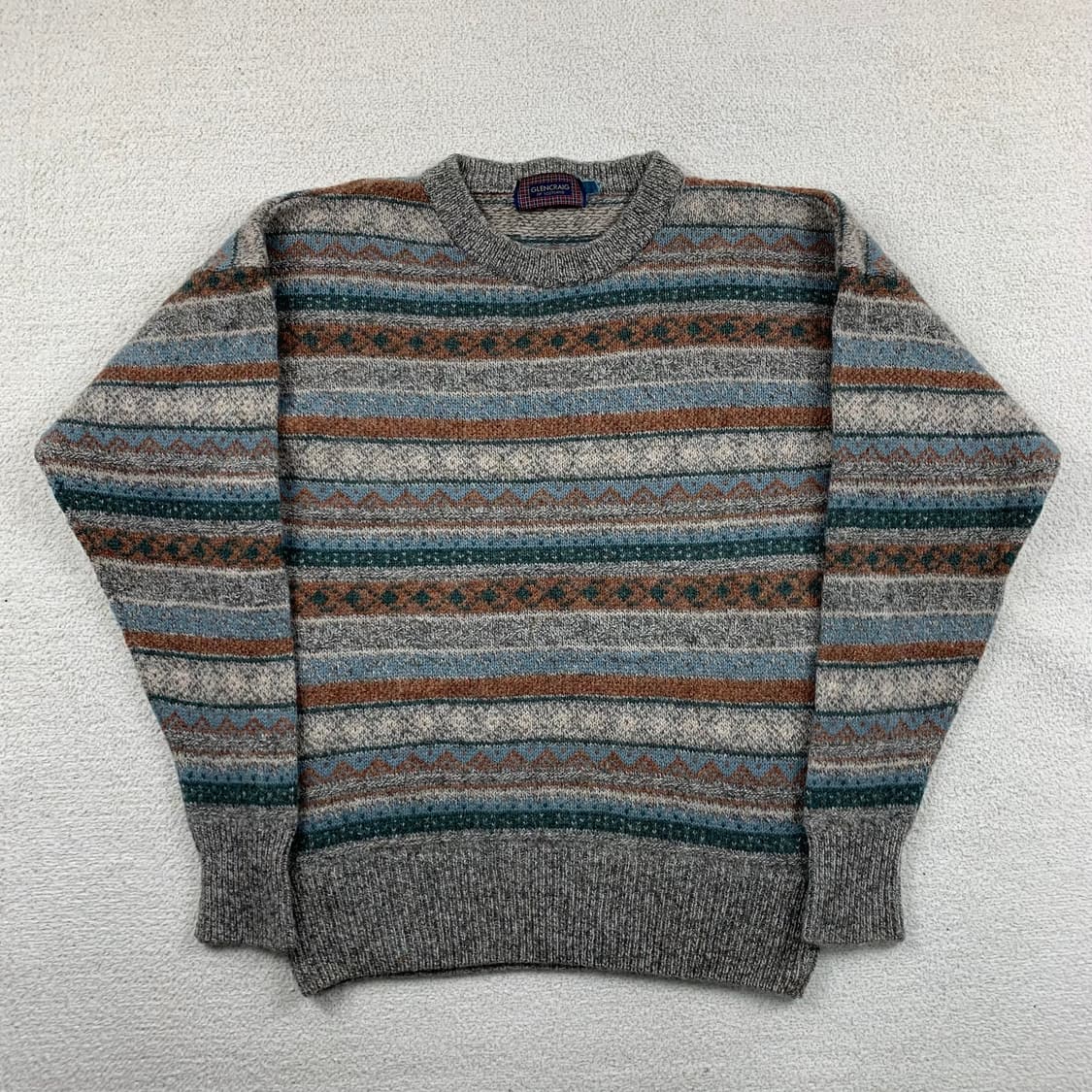 글렌크레이그 영국제 빈티지 패턴 울 니트  상품이미지1