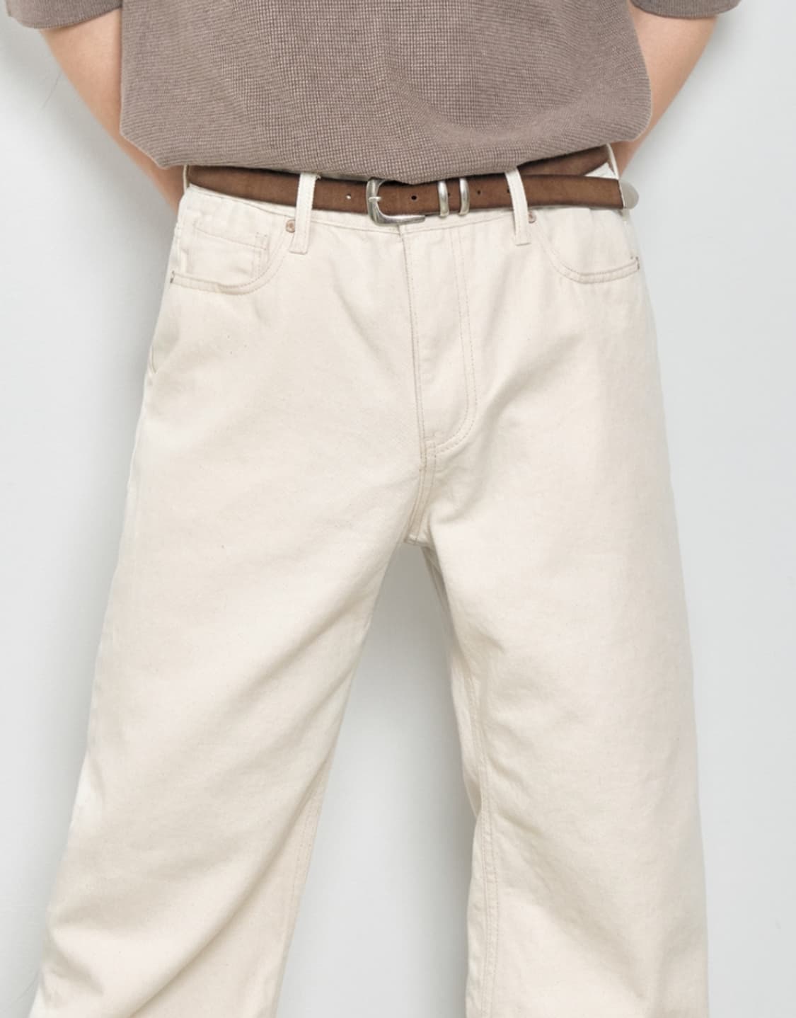 피스워커 아이보리 코튼팬츠 32사이즈 상품이미지5