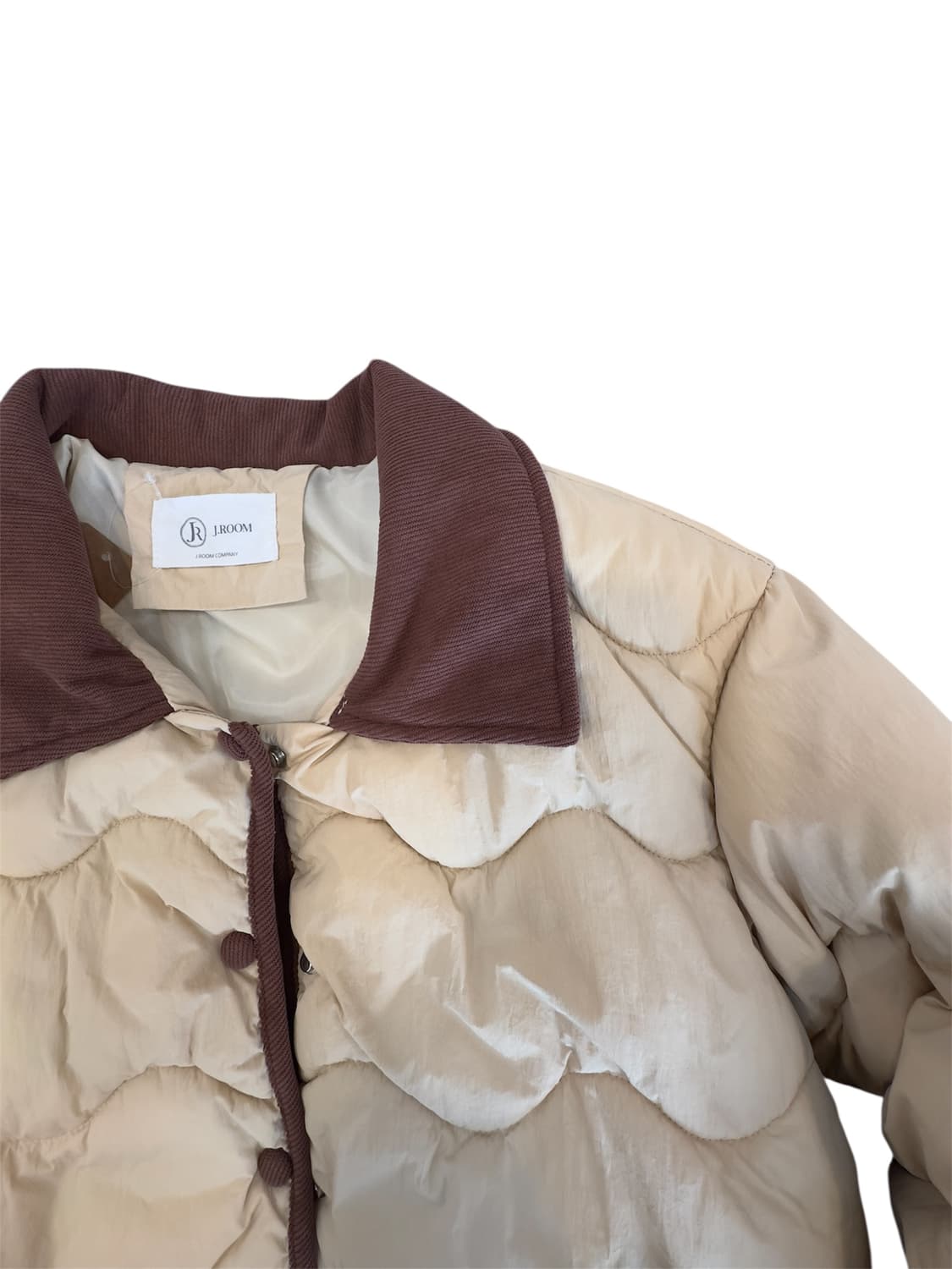 코듀로이 카라 이이보리 패딩 상품이미지3