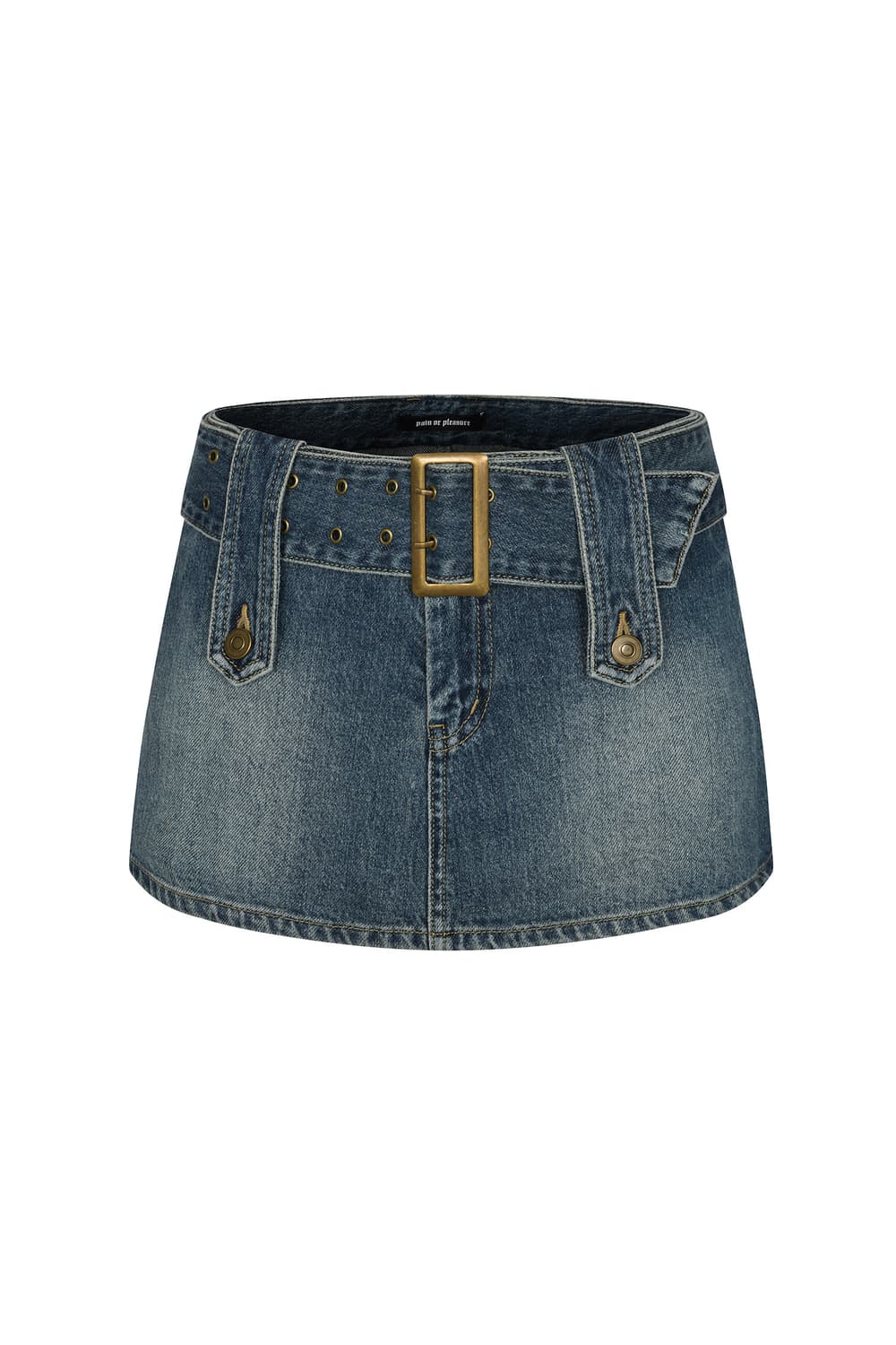 페인오어플레져 마스 데님 미니 스커트 상품이미지1