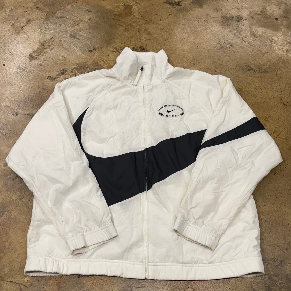 [정품/L] 나이키 빅스우시 바람막이 화이트 블랙 b17 상품이미지2