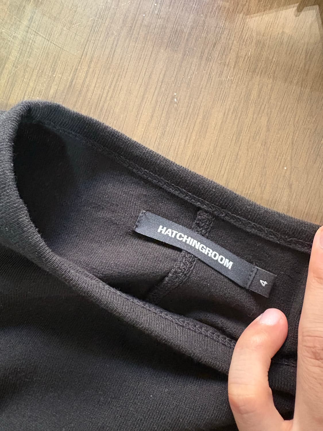 해칭룸 Double Sleeve Tee Black 4사이즈 상품이미지4