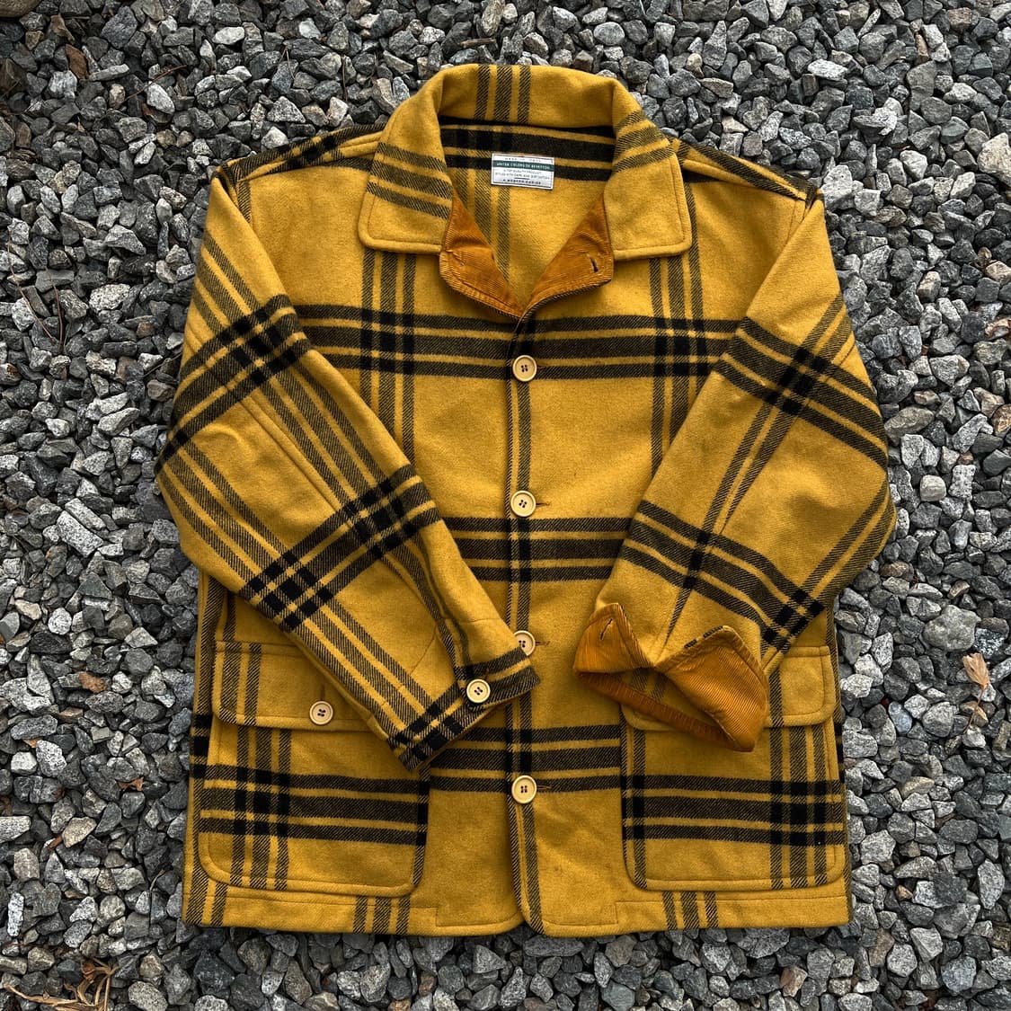 BENETTON(ITALY) 빈티지 체크코트 (실측확인) 상품이미지1