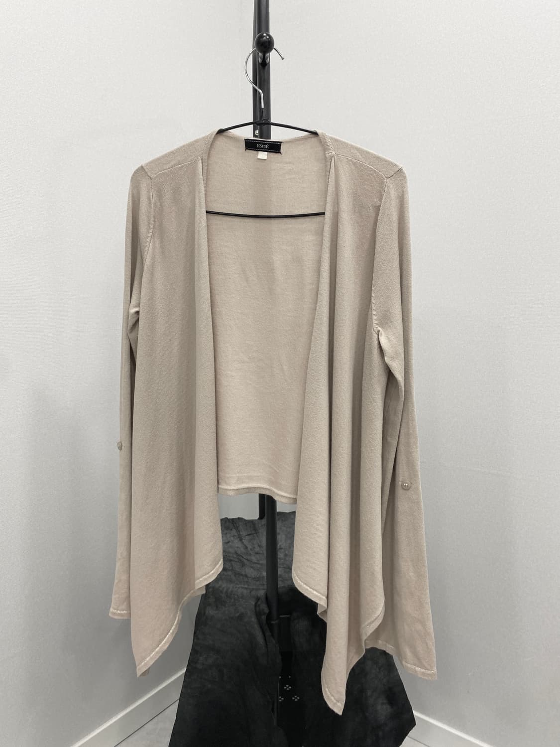 Drape Roll-Up Sleeve Cardigan 상품이미지1
