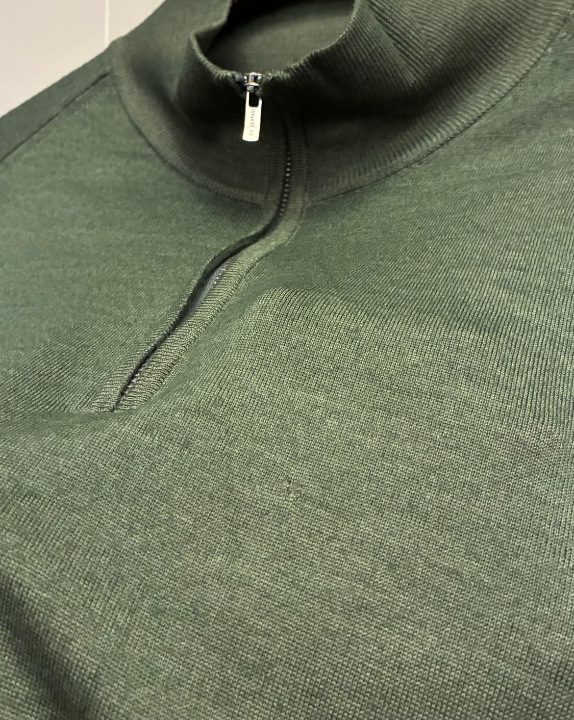 (48/M)00s CP컴퍼니 라나울 니트 반집업 쿼터집업  상품이미지9