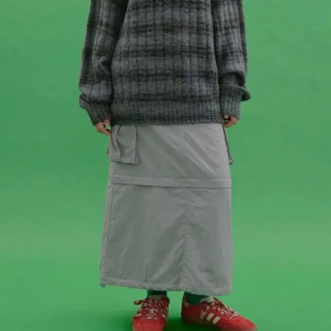 샌드사운드 카고 패딩 스커트 Free 상품이미지4