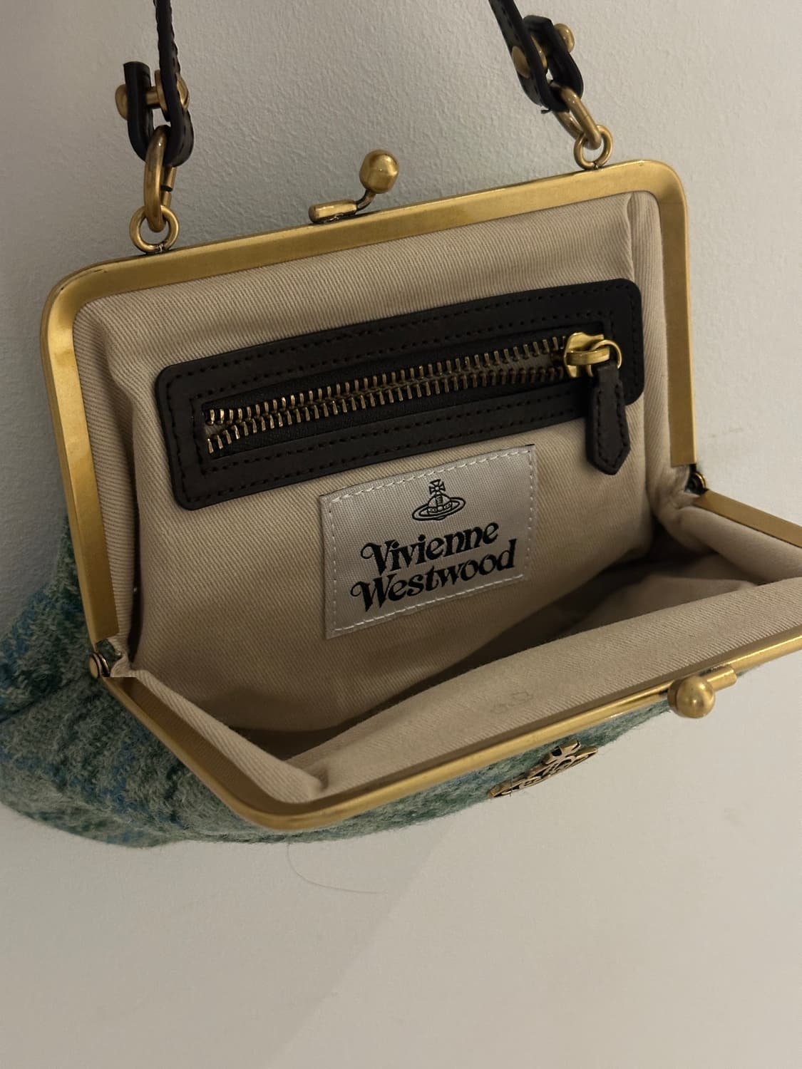 비비안웨스트우드- 울 그린 미니 백 상품이미지4