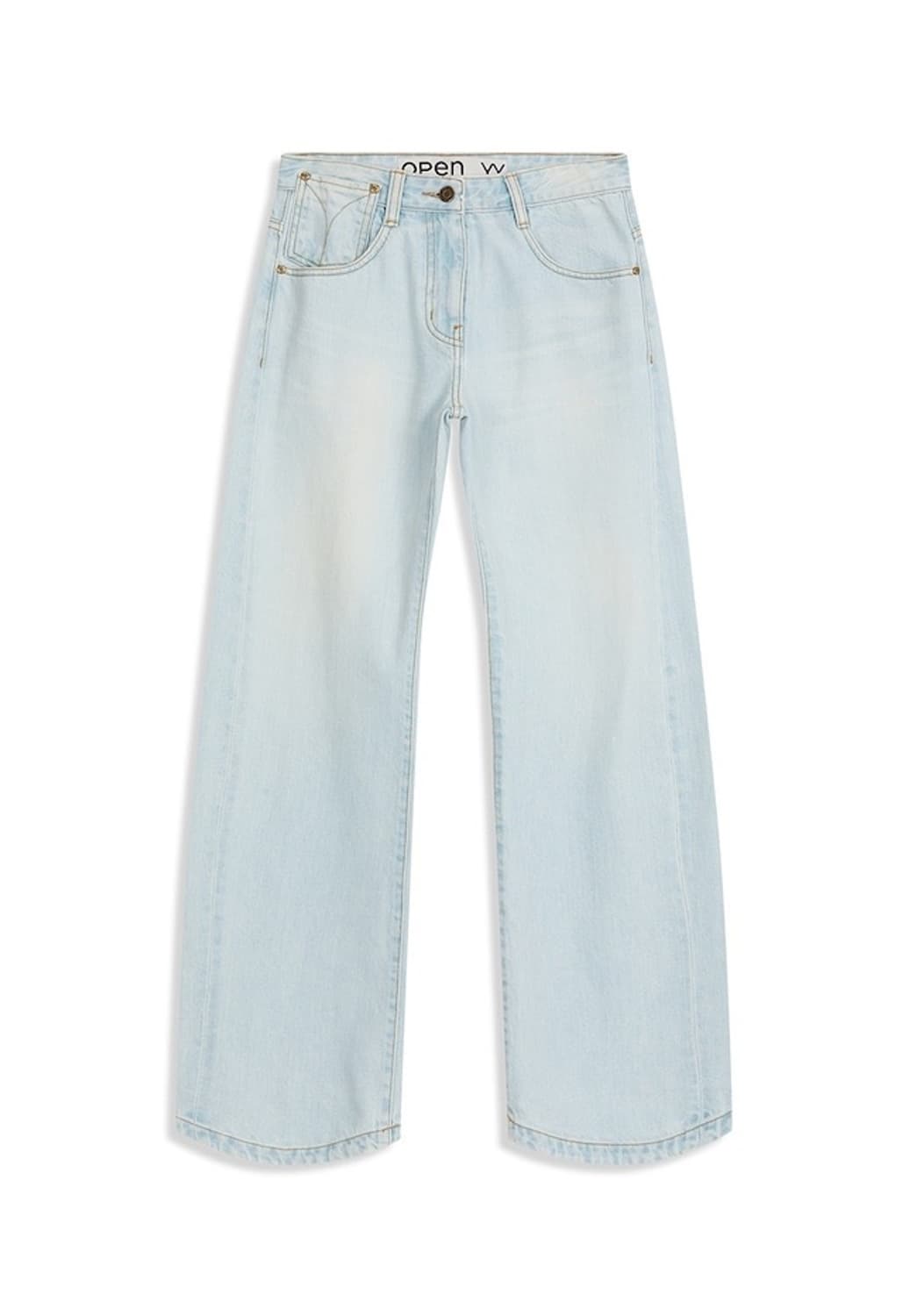 Open yy 오픈와이와이 CURVED JEANS, LIGHT BLUE 상품이미지2