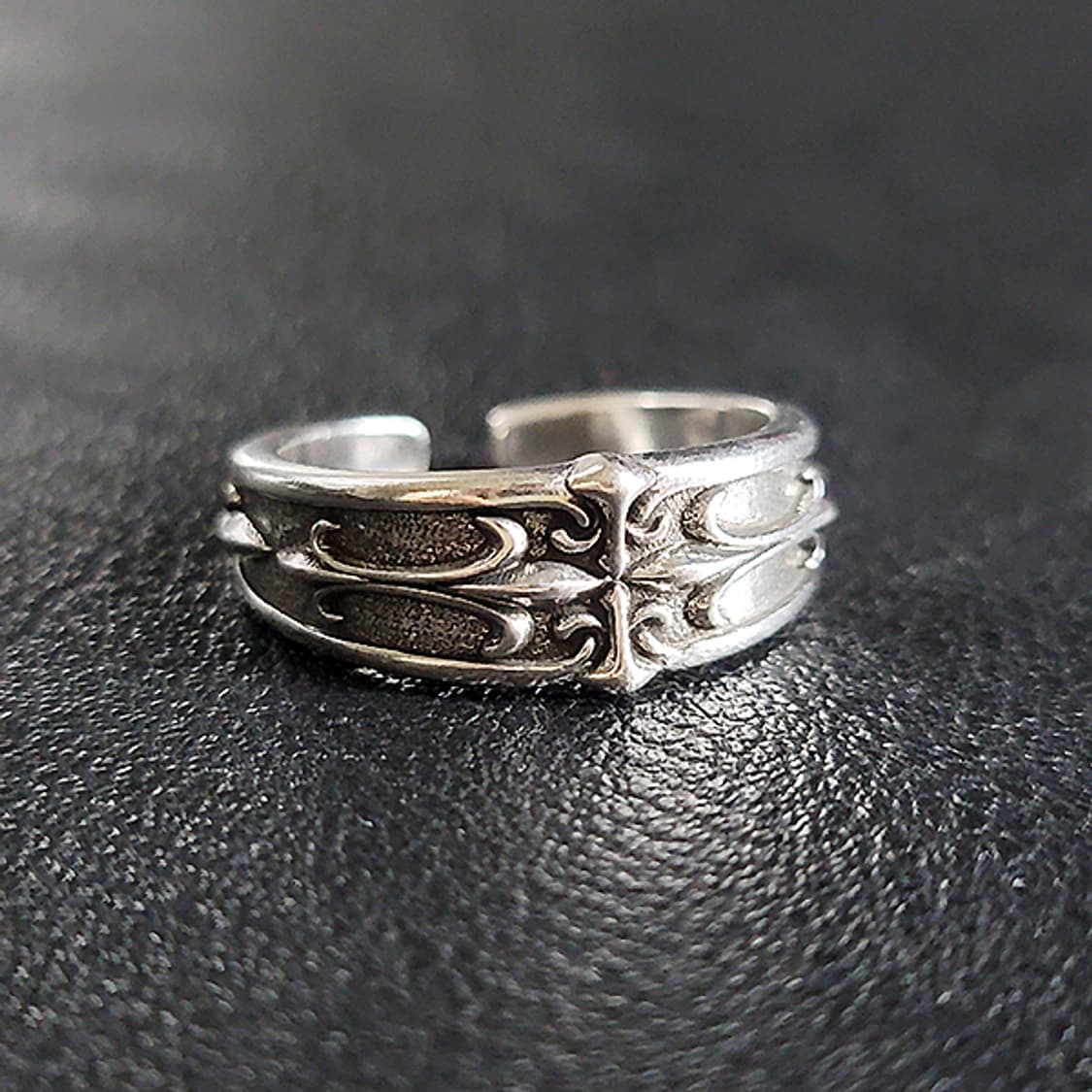 Skarn 백동 남자 엔틱 빈티지 명품 고딕 창 십자가 반지 상품이미지1