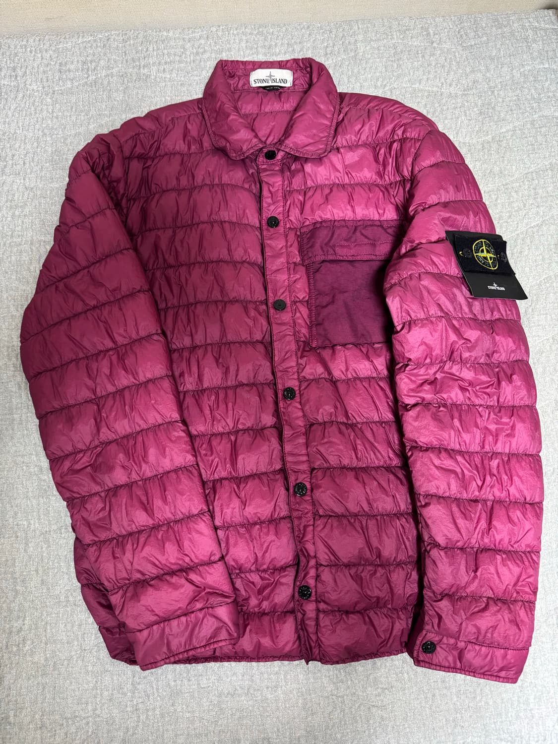 스톤아일랜드 마이크로얀 경량다운패딩 XL(핑크)(새상품)(크링클랩스X) 상품이미지2