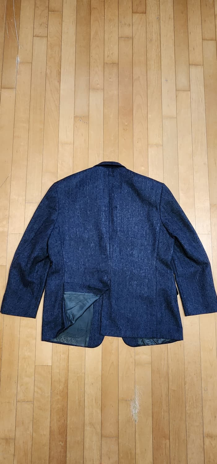 네이비 헤링본 트위드 자켓 3XL~4XL 상품이미지5