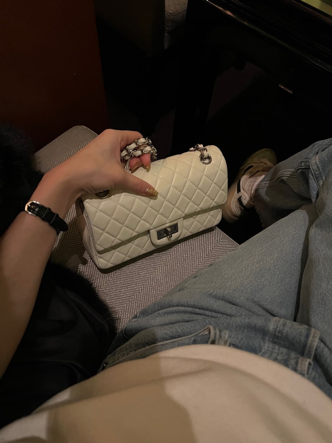 소가죽 퀄팅백 판매해요 상품이미지2