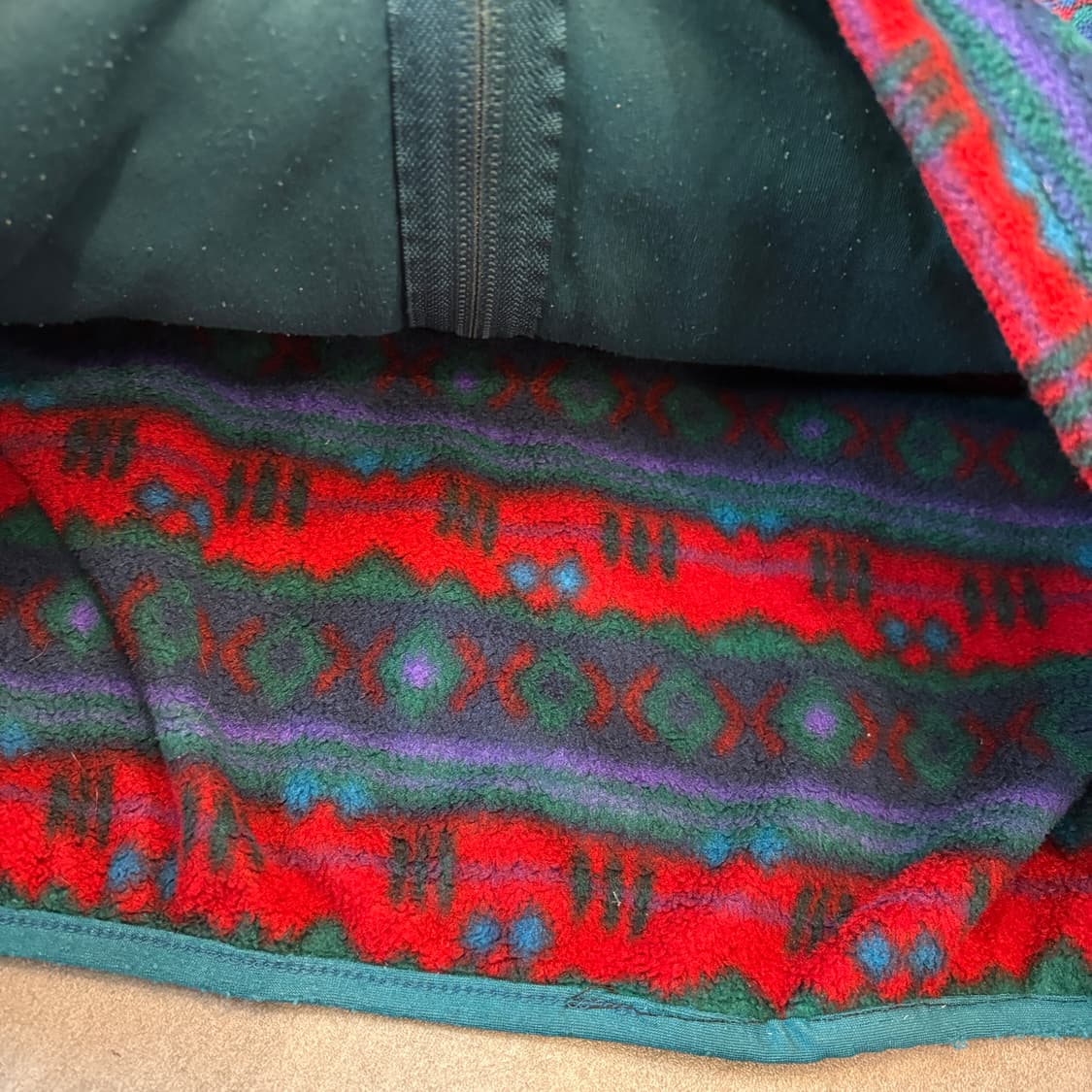 90s L.L.bean 90년대 생산 엘엘빈 아즈텍 플리스 신칠라 상품이미지7