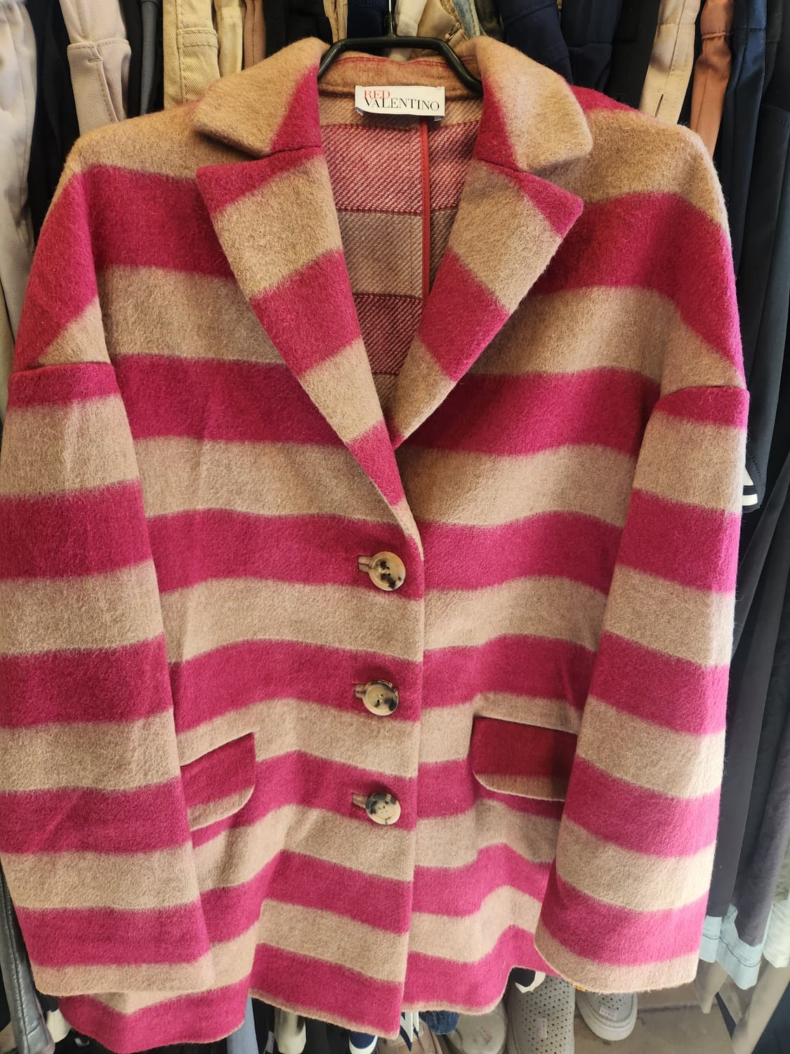 레드발렌티노 핑크 스트라이프 자켓 상품이미지2