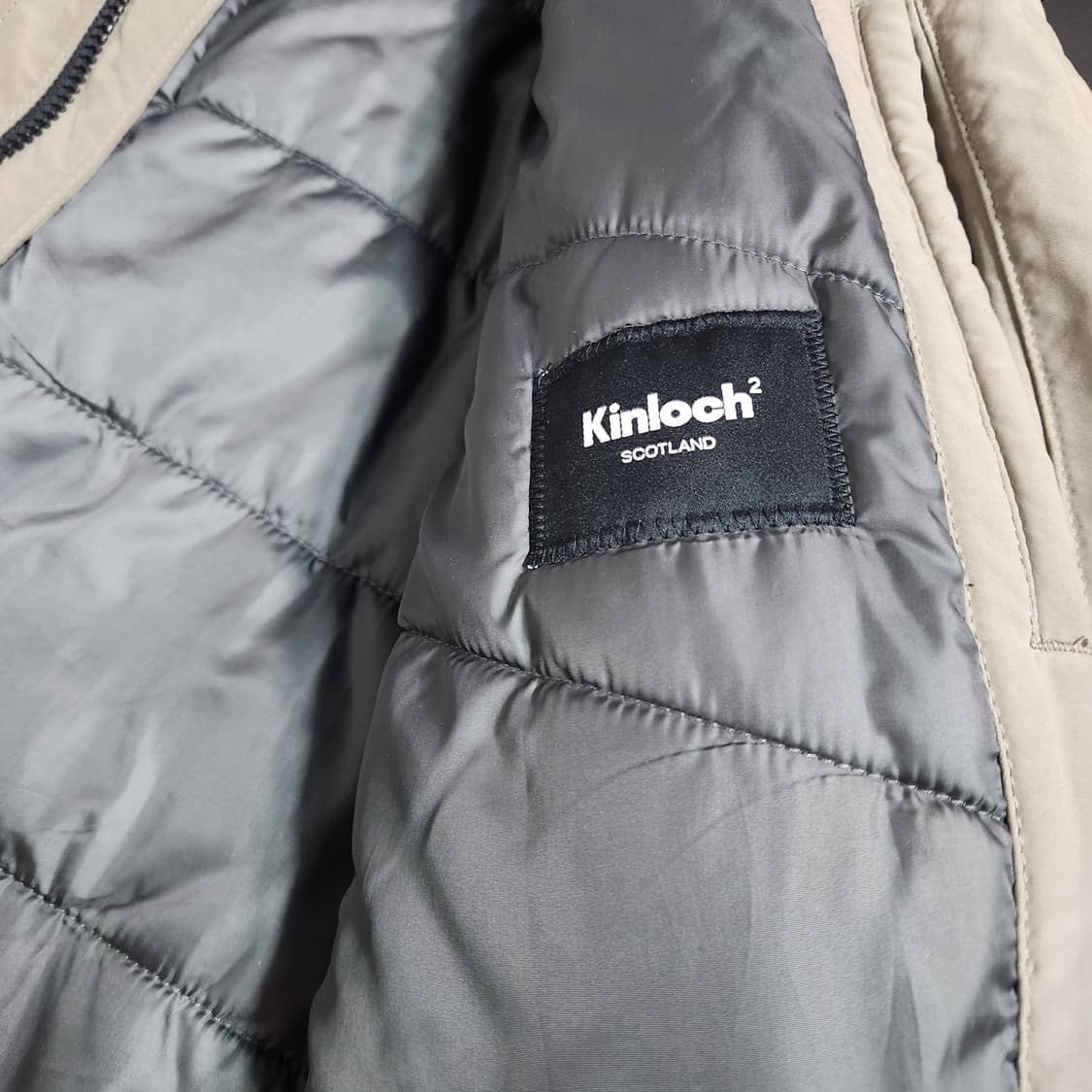 J192 [100] 킨록 스코틀랜드 패딩 코트 상품이미지3