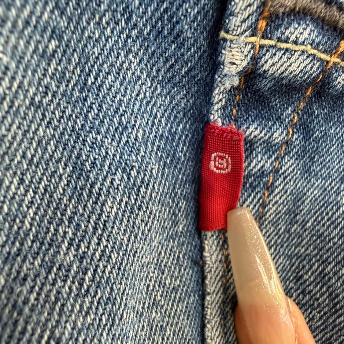 리바이스 Levi’s 501 CT 테이퍼드 중청 데님 팬츠 R탭 찢청 상품이미지5