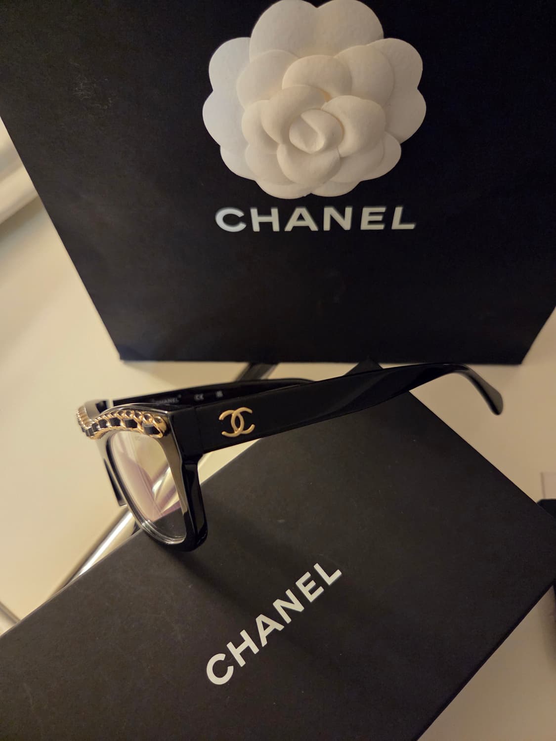 샤넬 금장체인 안경 상품이미지4
