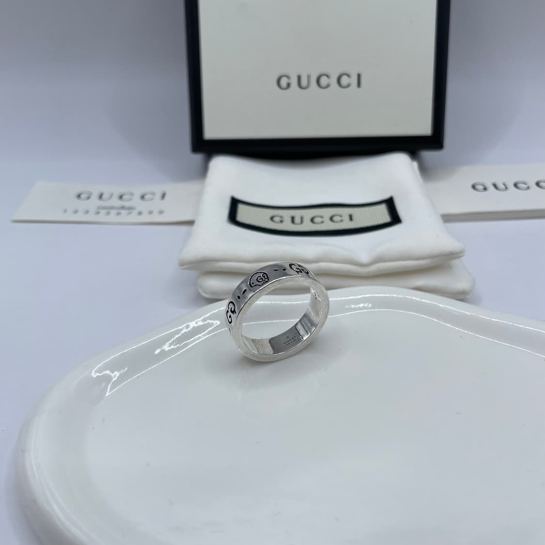 구찌 반지 18호 고스트링 6mm 상품이미지5