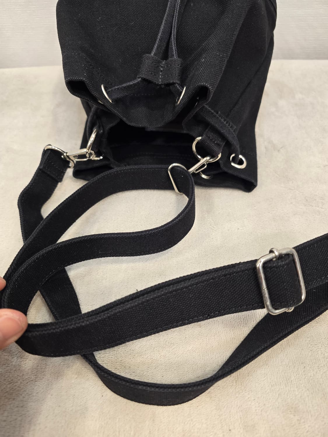 캉골 버킷백 블랙  숄더백 크로스백 가방 상품이미지5