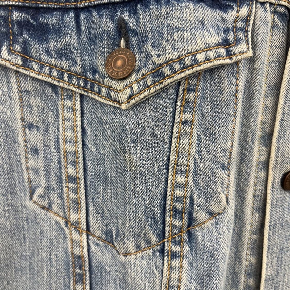 리바이스 빈티지 컨트리 트러커 워싱 연청 데님자켓 L C08584 상품이미지10