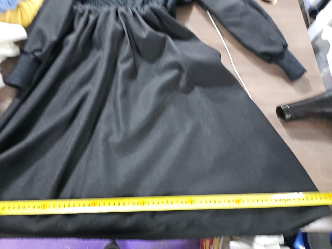 볼륨소매 니트 배색 원피스 M 상품이미지7