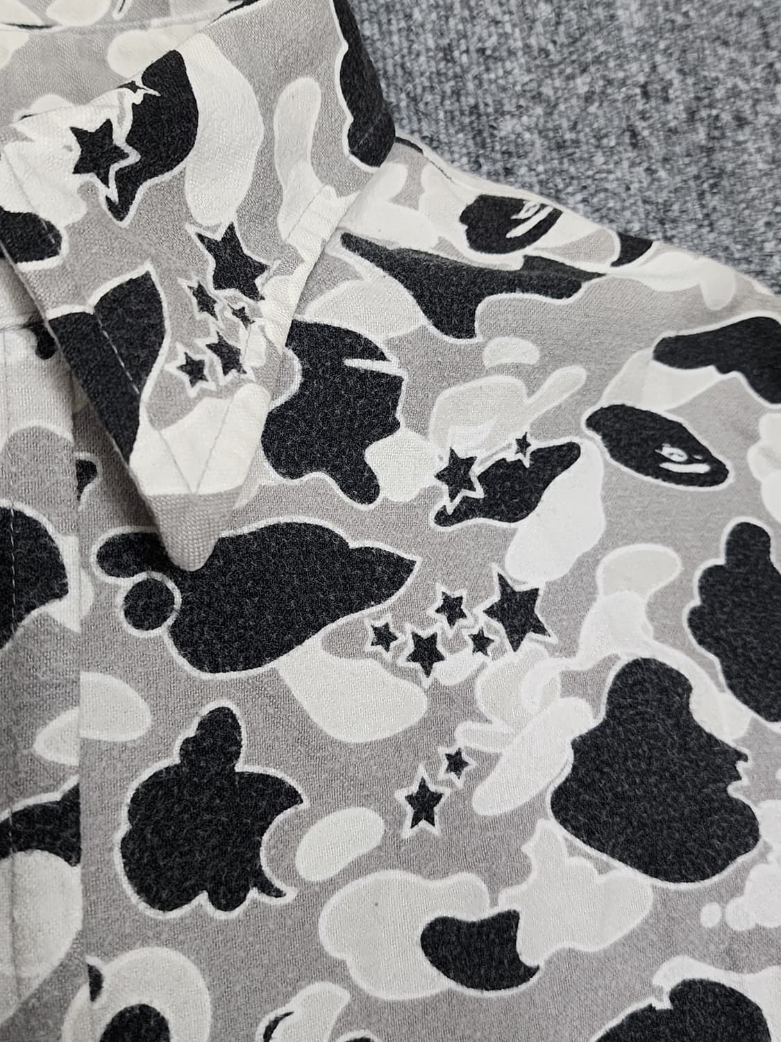 베이프 비지웍스 카모플라쥬 패턴 버튼 셔츠 L 상품이미지5