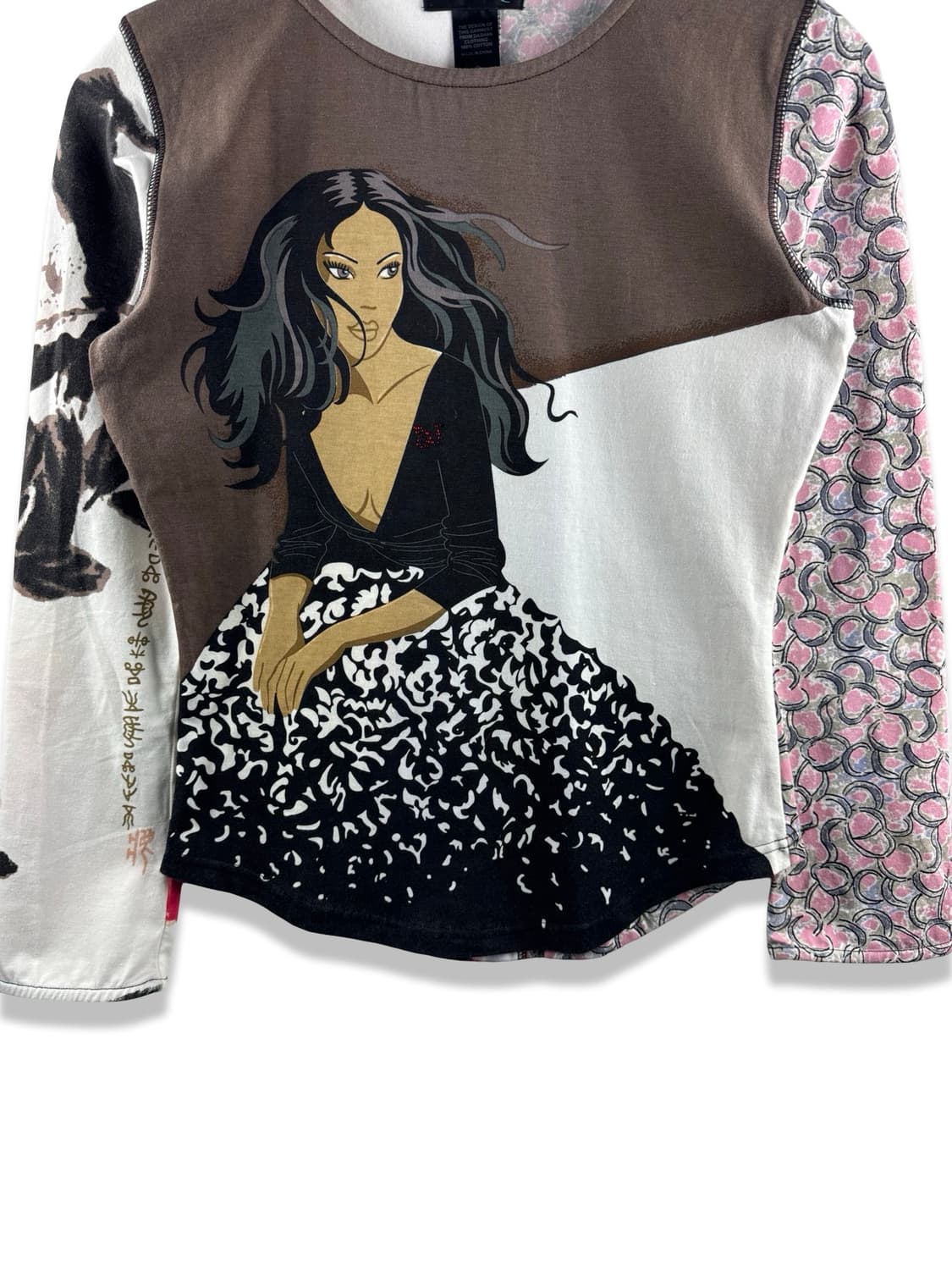 Custo Barcelona 오리엔탈 그래픽 롱슬리브2872 상품이미지4