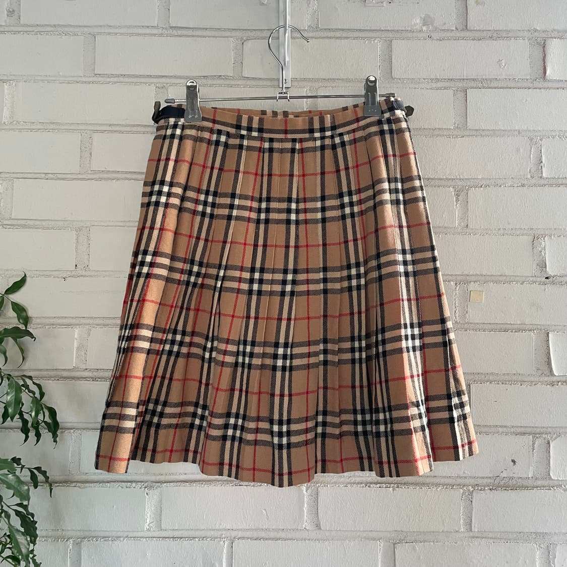 버버리 블루라벨 노바체크 울 랩스커트 상품이미지5