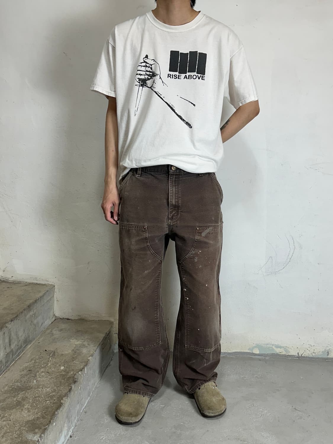 OG 칼하트 더블니 다크브라운 칼하트 B136 DKB 썩블니 상품이미지2