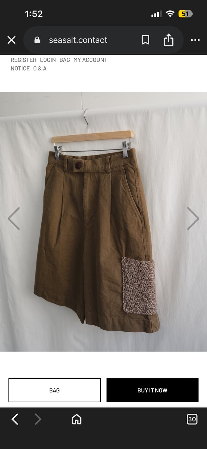 seasalt Hand knitting pocket shorts  상품이미지6